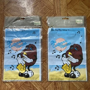De colección 2 Paquetes Bolsas de Botín Pasas California 1988 16 Bolsas Total NUEVO STOCK ANTIGUO AÑOS 80 - Imagen 1 de 5