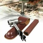 Survival Gear Tool Survival Hand Drill PU Leather Survival Drill  outdoor