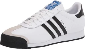 adidas Originals Men's Samoa Retro Sneaker Running Shoe, White/Black, 9.5 M US - Picture 1 of 6