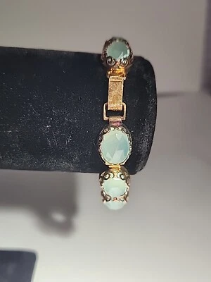 Pulsera de piedra azul claro .925 rosa de ley Foto 1 de 3