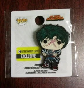 Funko Pop! Pin My Hero Academia Deku Capucha Completa GITD Entertainment Earth MHA - Imagen 1 de 1