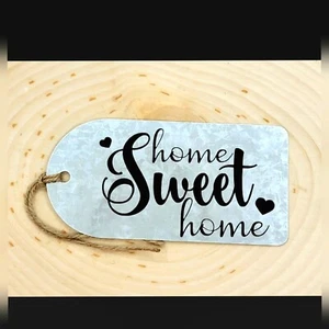 Tier Tray Decor Tiered Decoration Metal Tag Farmhouse Rustic Home Sweet Home - Picture 1 of 8