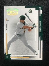 2004 Donruss Throwback Threads A's Eric Chavez Insert Card 025/100 Made # 145