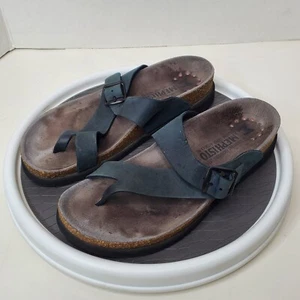 Mephisto Helen Sandals Size EU 36 Women's 6 Navy Blue Moderate Wear SEE - Picture 1 of 17