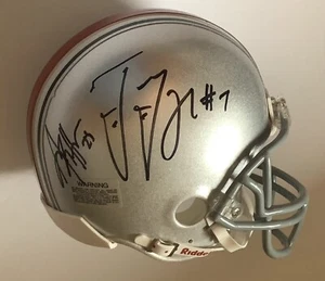 Ted Ginn Antonio Pittman signed Ohio State Mini Helmet Buckeyes football - Picture 1 of 12