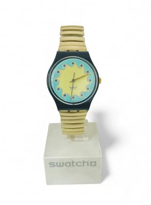 Reloj Swatch AGATHOS GN140 1994 Raro Hecho en Suiza Cuarzo Banda Flexible Caja y Batería Foto 1 de 4