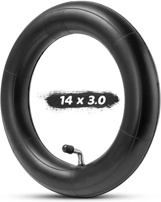 MZBZYU 14x3.0 Tube with Bent Valve for Ebike 14x3 Inner Tube Thickened Design for El...