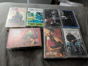 All 90s Country Rock dance 7 Cassette Lot: Hagar, Snap, Brian Setzer, 4 Non - Picture 1 of 22