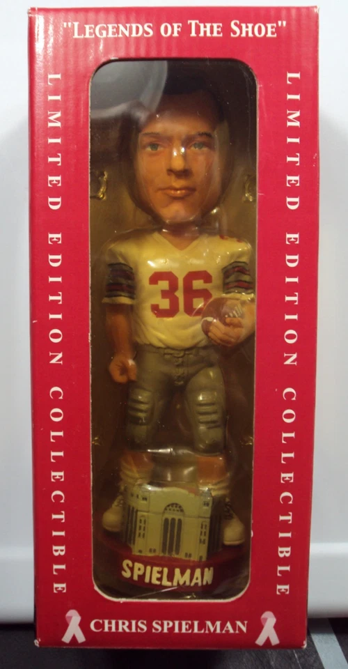 Ohio State Buckeyes Legends of The Shoe Chris Spielman Bobblehead S1b
