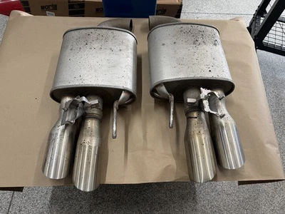 2018-2023 Ford Mustang GT Active Exhaust Quad Tip Mufflers 16k miles - OEM - Image 1 of 4