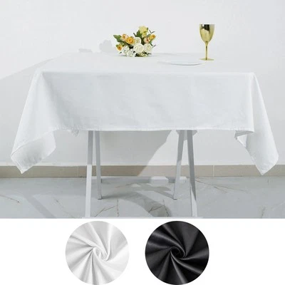 54" x 54" Cotton Square Tablecloth Wedding Linen Events Decorations - Image 1 of 2