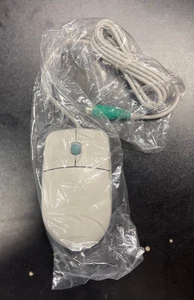 NEW NO BOX Mitsumi ECM-S5002 PS/2 Wired Mouse Beige Retro WOW! - Picture 1 of 2