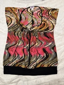 Pinkeli maternity floral Animal Print tank top Size XL babydoll Y2K cottage - Picture 1 of 6