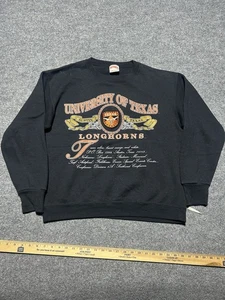 Vintage Nutmeg RARE UT LONGHORNS SWEATER SIZE LARGE 90s Crazy Print  - Bild 1 von 6