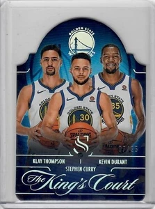 2024-25 Panini Silhouette Thompson Steph Curry Kevin Durant Kings Court 7/25 - Picture 1 of 2