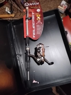 Caña de pescar telescópica Quantum QX 24 grafito telecast Foto 1 de 4