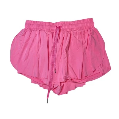 Pantalones Cortos Rosa Elástico Cintura Cordón Fluido Forrados Usados en Excelente Condición Medianos Suaves Elastizados Foto 1 de 4