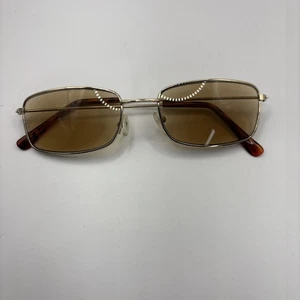 Men’s Readers Printer +3.00 Tinted Square Golden Frame - Picture 1 of 3