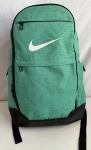 Nike Backpack Unisex Style Green Athletic School Hiking Overnight Polyester - Picture 1 of 8
