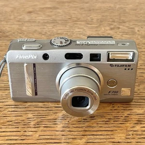 Fujifilm Digital Camera FinePix F700 6.3MP Silver Tested & Working - No Battery - Picture 1 of 14