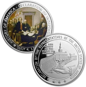 1776 Presidential Declaration of Independence Commemorative Coin SHIPS FROM USA - Picture 1 of 1