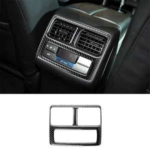 2x Carbon Fiber Rear Central Air Vent Cover Trim For Mazda Cx-9 2010-2015 Type A - Picture 1 of 11