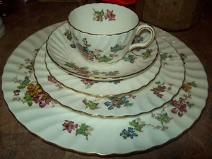 Minton ausgezeichnete VERMONT fünfteilige Platzeinstellungen braune Markierung - Bild 1 von 6