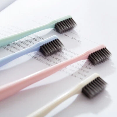 50PC Environmental Wheat Straw Toothbrush Bamboo Charcoal Soft-bristleTeethbrush - Image 1 of 4