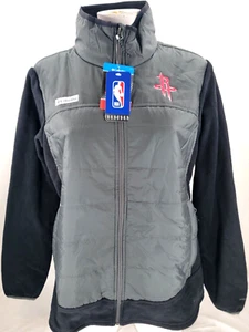 NEW Houston Rockets Black Columbia Basin Butte Full Zip Jacket Coat Women's XL - Picture 1 of 9