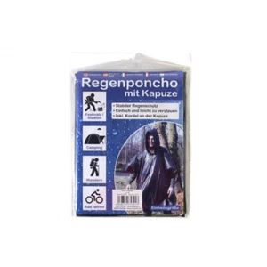 2 X Regencape mit Kapuze Regenponcho Regenjacke Regenschutz Regen Schutz Fahrrad - Bild 1 von 1