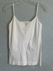 Nordstrom Lingerie Size Large White Seamless Cami Tank Top AD72 - Picture 1 of 6