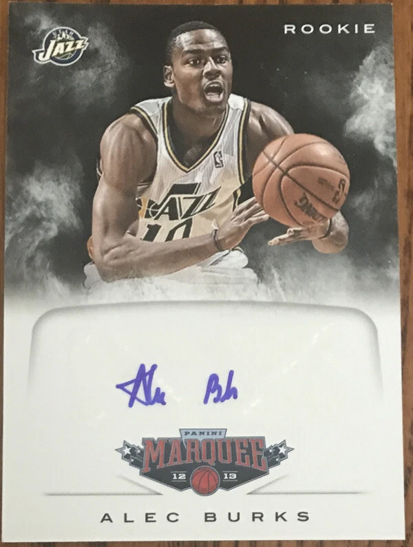 2012-13 Panini Marquee Rookie Signatures Alec Burks #80 Utah Jazz - Image 1 of 2