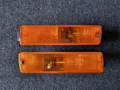 VW Golf Mk2 Jetta Mk2 MK2 Amber Big Bumper Indicator Repeater Turn Signals - Imagem 1 de 4
