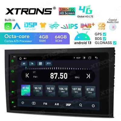  4G Android 14 4+64GB 8" Car Stereo Radio GPS DSP For Audi A4 S4 B6 B7 RS4 - Image 1 of 4