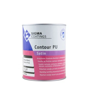 Sigma Contour PU Satin 1L weiss, seidenglänzend, Buntlack - Bild 1 von 1