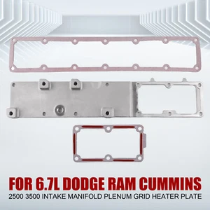 For 6.7L Dodge RAM Cummins 2500 3500 Intake Manifold Plenum Grid Heater Plate - Picture 1 of 24