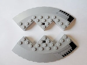 LEGO Right & Left Brick, Round Corner 10 x 10 with Slope 33, Small Vent Stickers - Picture 1 of 2