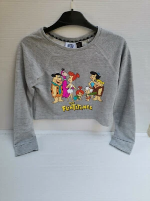 Crop Top The Flintstones Forever 21 Kids Girl Grey 9 Years Warner Brothers - Image 1 of 4