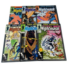 NIGHTMASK Dream Wars 3, 8-12 1986 Marvel Comics Lot of 6 VF/NM 9.0 Bagged Board