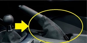 (NEW)JDM MAZDA ROADSTER MX-5 ND GENUINE PARKING BRAKE BOOTS ALCANTARA OEM - Picture 1 of 1