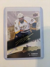 P.K. Subban Nashville Predators Upper Deck 2017-18 MVP Gold Script /100