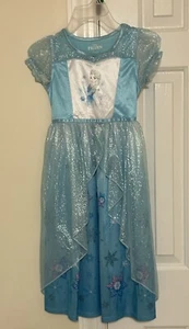 Disney Frozen Elsa Dress Girl’s Size 6 6X Ball Gown Make Believe Blue NWOT - Picture 1 of 7