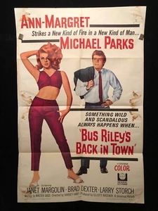 Bus Riley's Back In Town 1965 One Sheet Movie Poster Ann-Margret Sexploitation - Picture 1 of 1