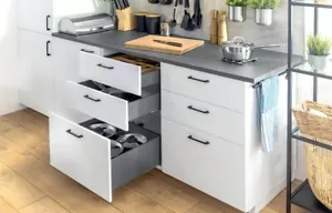 Cassetto cucina chiusura morbida lati cassetto corridore antracite ultra sottile AXIS PRO - Foto 1 di 13