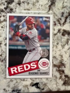 2020 TOPPS SERIES 2 35th ANNIVERSARY 1985 CARD CINCINNATI REDS EUGENIO SUAREZ - Picture 1 of 1