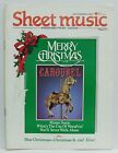 Feuille de musique magazine joyeux carrousel de Noël bleu monsieur neige décembre 1987 !
