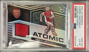 2021-22 Panini Obsidian Gabriel Martinelli Atomic Material /149 PSA 6 - Picture 1 of 2