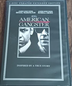 American Gangster (DVD, 2008, 2-Disc Set) Denzel Washington Russell Crowe - Picture 1 of 4
