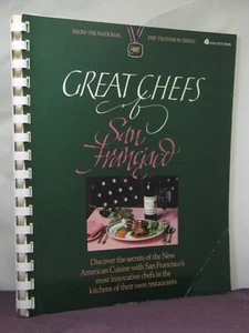 1st, PBS: The Great Chefs of San Francisco cookbook by Charles Robbins (1984) vg - Picture 1 of 10