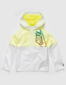 NIKE 86G476 Full Zip Boys Hoodie Track Jacket White / Yellow ( 5 )  - Picture 1 of 1